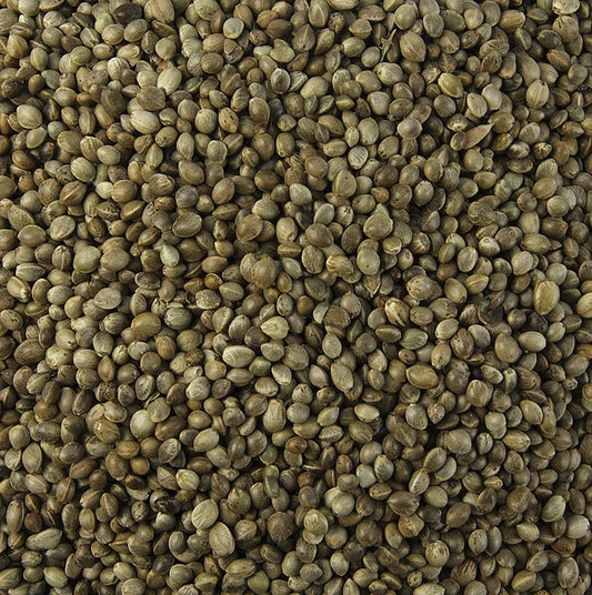 Semi di canapa, non sbucciati, non tostati, biologici, 1 kg