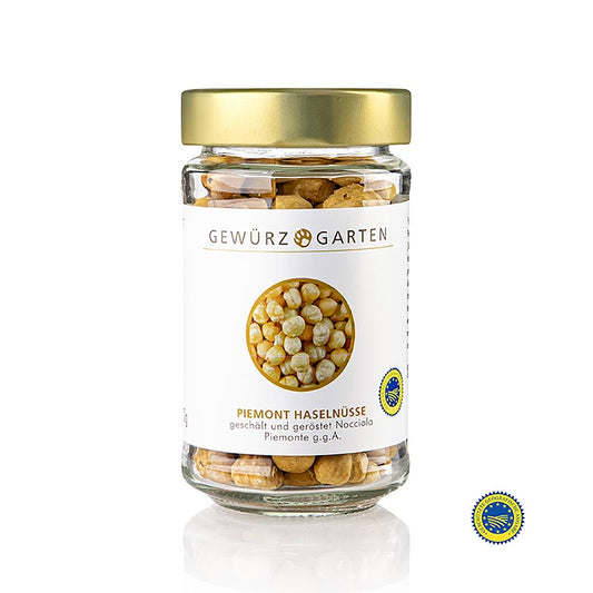 Gewürzgarten Nocciole del Piemonte IGP, intere, sgusciate e tostate, 14 mm, 110 g