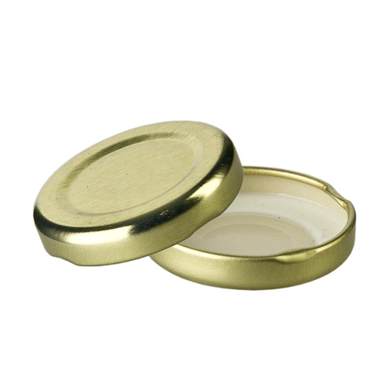 Coperchio, oro, per vaso esagonale, 43 mm, 45,47,53 ml, 1 pz.