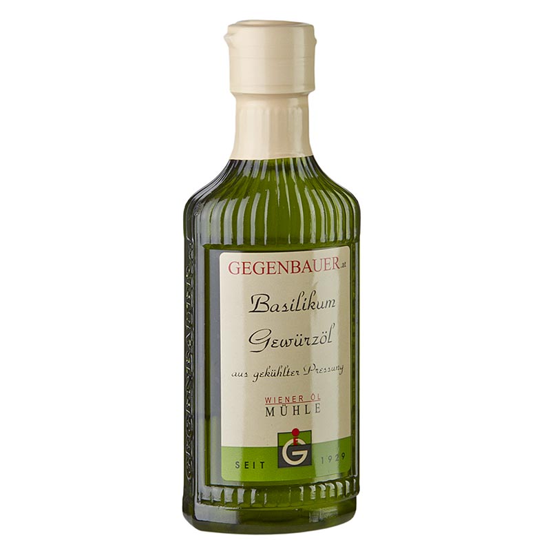 Gegenbauer - Huile aromatisée au basilic, à l'huile de graines de tournesol, 250 ml