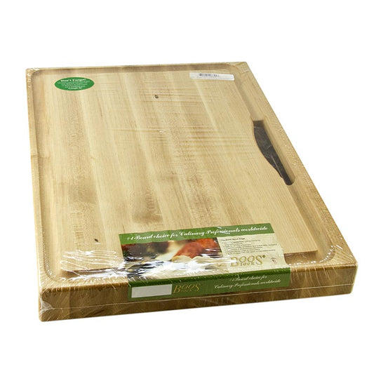 Tagliere Boos Block Prep Master in acero, 61x46x6cm, con vassoio di raccolta, 1 pz.