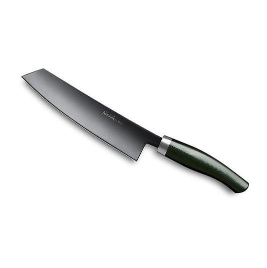 Nesmuk Janus 5.0 Kochmesser, 180mm, Edelstahlzwinge, Griff Micarta grün, 1 St
