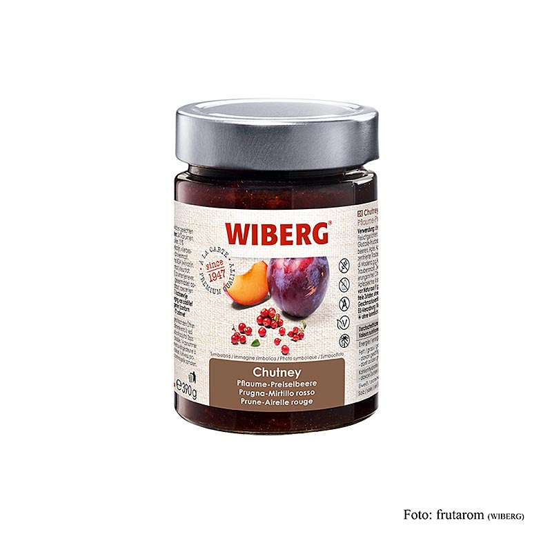 WIBERG Chutney di prugne e mirtilli rossi, 390 g