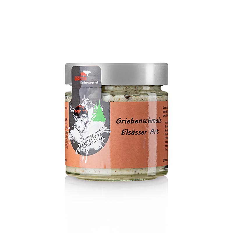 Lardo di ciccioli all'alsaziana, maiale di lana Mangalitza, 140 g