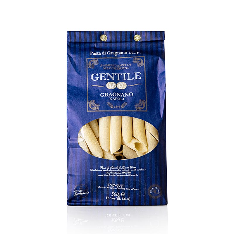 Pastificio Gentile Gragnano IGP - Penne, bronzegezogen, 500 g