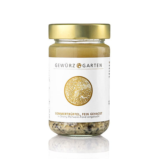 Gewürzgarten Truffes d'été Brisures, finement hachées et réduites dans un fond de porto, 225 g