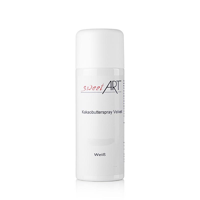 Kakaobutter Spray, Velvet/Samt Effekt, weiß, Sweet Art, 400 ml