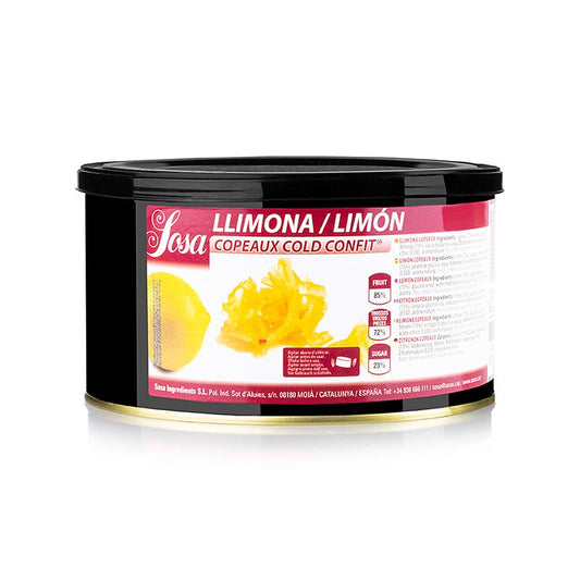 Sosa Cold Confit - Scorze di limone a listarelle (zeste) (37785), 1,25 kg