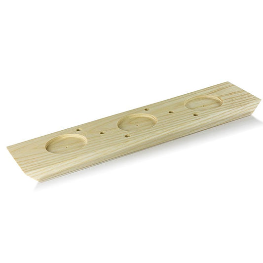 Support pour pain de mie, pour 6 pains, y compris 3 encoches pour diapositives ø 6cm, 40x10cm, 1 pc