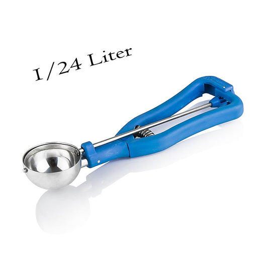 Portionneuse à glace 1/24 litres, ø 51mm, 20cm de long, acier inoxydable/plastique, 1 pc