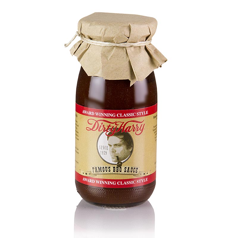 La famosa salsa barbecue di Dirty Harry, biologica, vegano, 250 ml