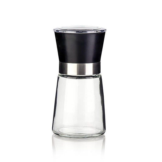 Sel, mécanisme de broyage en céramique, récipient en verre, bague en acier inoxydable, 1 pièce