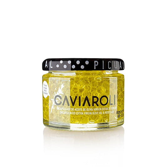 Caviaroli® Caviale all'olio d'oliva, piccole perle di Olio d'oliva rosmarino, verde, 50 g