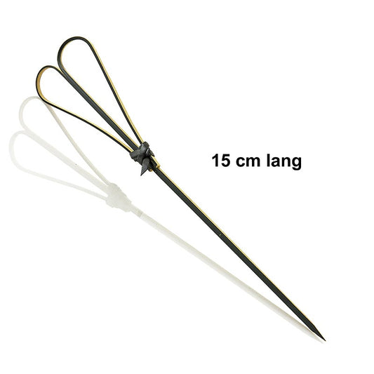 Franz Mensch - Bambus-Spieße, mit Herz, schwarz, 15cm, 100 St