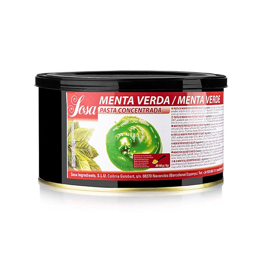 Pasta Sosa - Menta, verde, aromatizzata, 1,5 kg