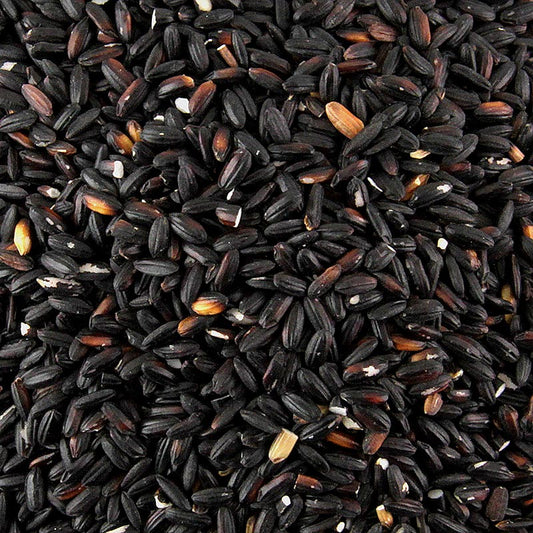 Riso nero appiccicoso, dal sapore di nocciola, apprezzato per i dessert, 400 g