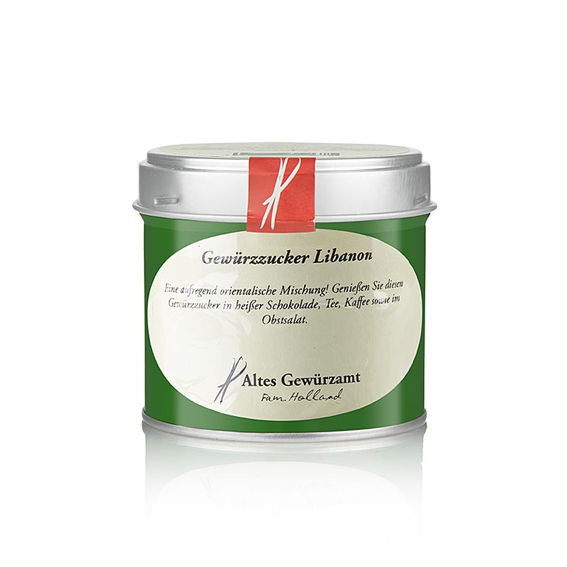 Zucchero aromatizzato "Libano", zucchero di canna con spezie, Altes Gewürzamt, 150 g