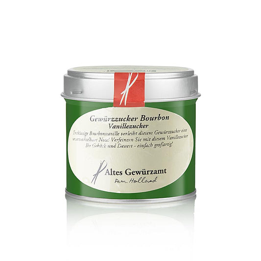 Zucchero aromatizzato "Bourbon", zucchero di canna con vaniglia Bourbon, Altes Gewürzamt, 150 g