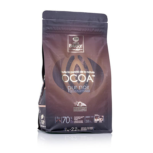 Callebaut - Purity Nature Ocoa, chocolat noir, callets, 70 % Cacao, 1 kg