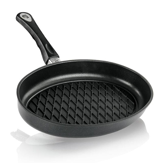 AMT Gastroguss, Poêle à griller, ovale, avec motif en losange BBQ 35x24cm, 1 pc