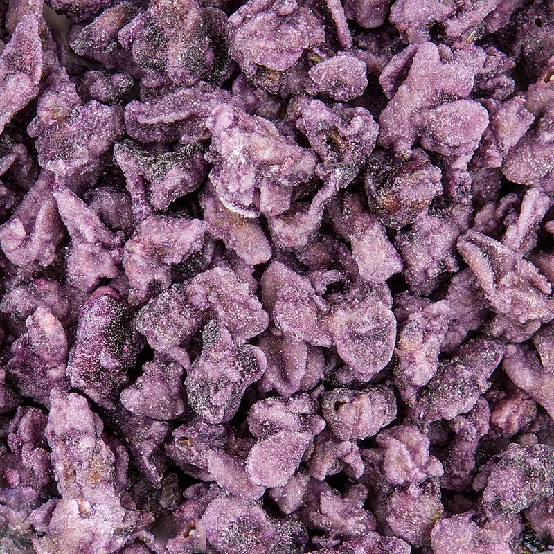 Quai Sud France - Véritables pétales de violette, bleu-violet, cristallisés, environ 2 cm, comestibles, 1 kg
