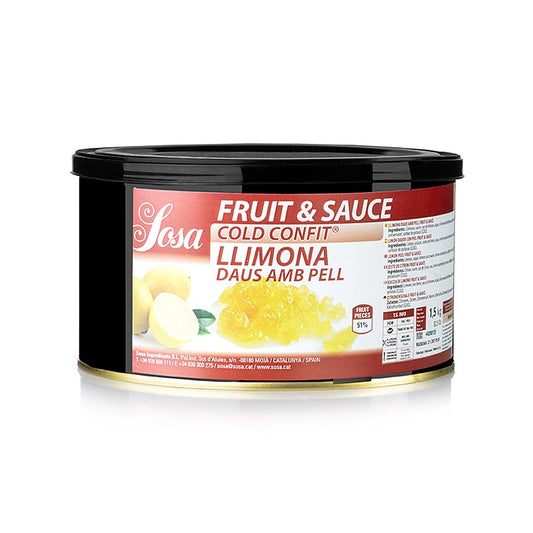 Sosa Cold Confit - Cubetti di limone, 5 mm (37242), 1,5 kg