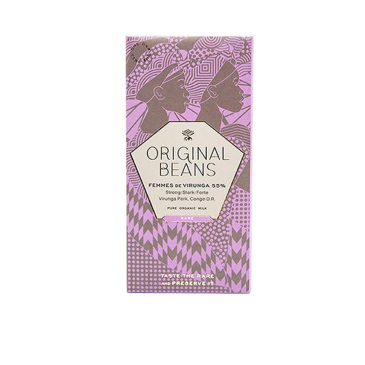 Femmes de Virunga Kongo, tavoletta di cioccolato al latte al 55%, Original Beans, BIO, 70 g