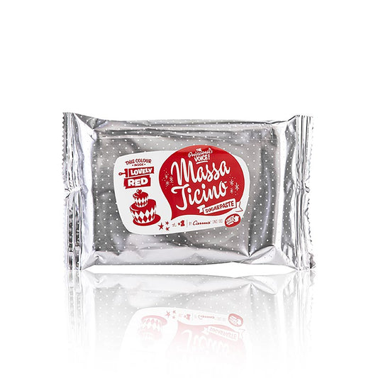 Massa Ticino - Crema per guarnire torte, Lovely Red, vegano, senza coloranti azoici, 250 g