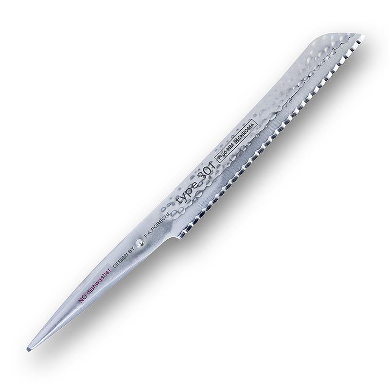 Chroma type 301 P-6 HM Couteau à pain martelé, 20,9cm, 1 pc