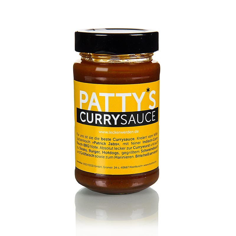 Salsa al curry di Patty, creata da Patrick Jabs, 225 ml