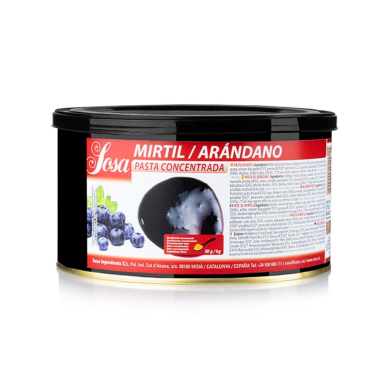 Pasta Sosa - Mirtillo, 1,5 kg