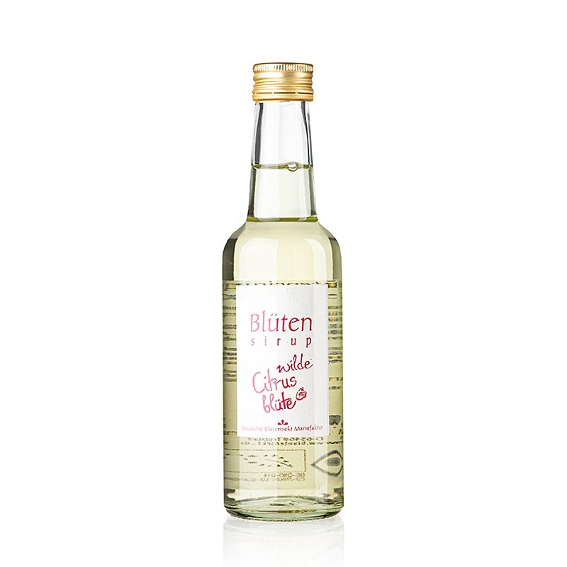 Deutsche Blütensekt Manufaktur - Sciroppo di fiori di agrumi selvatici, 1:10, BIO, 250 ml