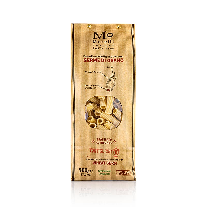 Morelli 1860 Tortiglioni, Germe di Grano, mit Weizenkeimen, 500 g