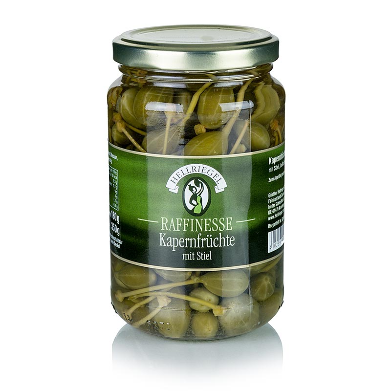 Hellriegel - Capperi, piccoli, con gambo, diametro fino a 15 mm, Rafinesse, 350 g
