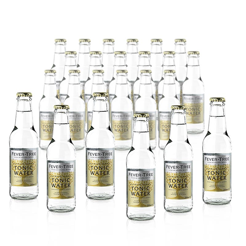 Fever Tree - Acqua tonica indiana, 4,8 litri, 24 x 200 ml