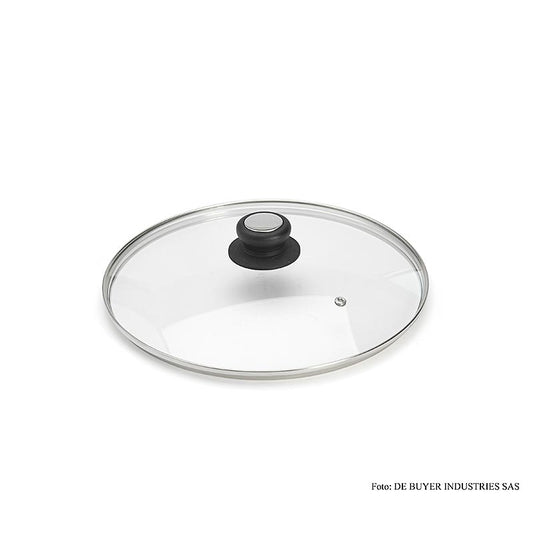 deBUYER Glasdeckel mit Bakelitgriff, 28 cm, 1 St