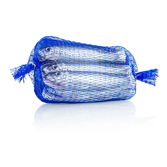 Sardine al cioccolato, cioccolato al latte, confezione a rete, Michel Cluizel, 90 g, 6 pezzi