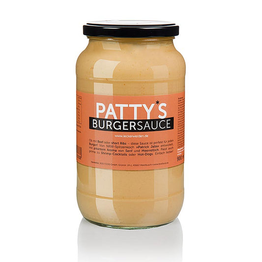 Salsa per hamburger Patty's, creata da Patrick Jabs, 900 ml