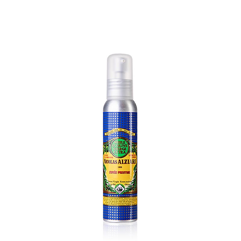Olio d'oliva , fruttato dolce, delicato, Alziari, flacone spray con pompa, 100 ml