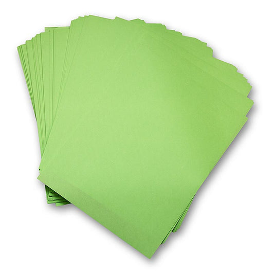 Papier d'emballage, résistant à la graisse, découpes, vert, 28x38cm, 1.000 pcs.