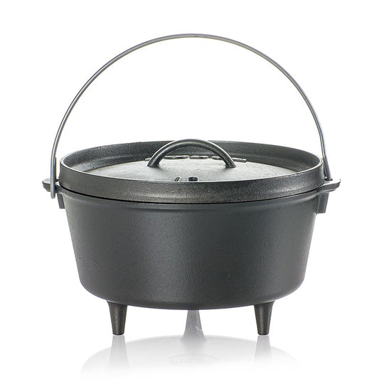 Zubehör - Kochtopf " Lodge Camp Dutch Oven", 3 Füße, Ø 25cm, inkl. Deckel, 4,7 L