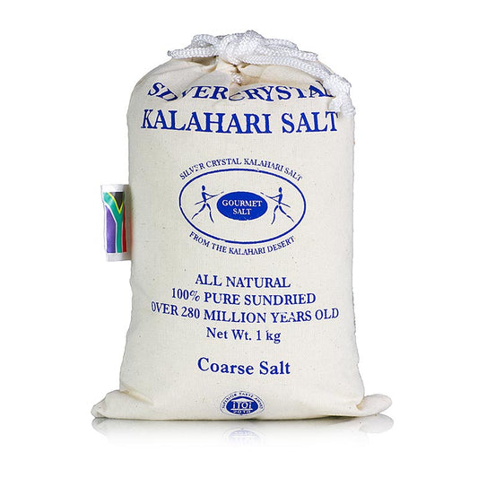 Sel « Silver Crystal » Sel Kalahari, gros grains, 1 kg