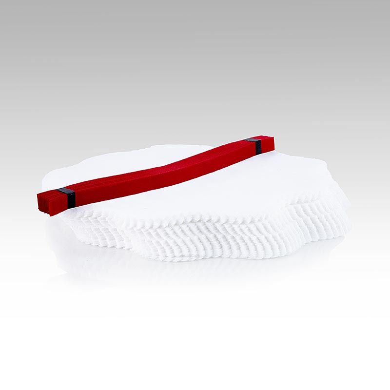 Regency - The Original Lemon Wraps - Zitronenserviertuch, weiß, mit roter Krawatte, 100 St