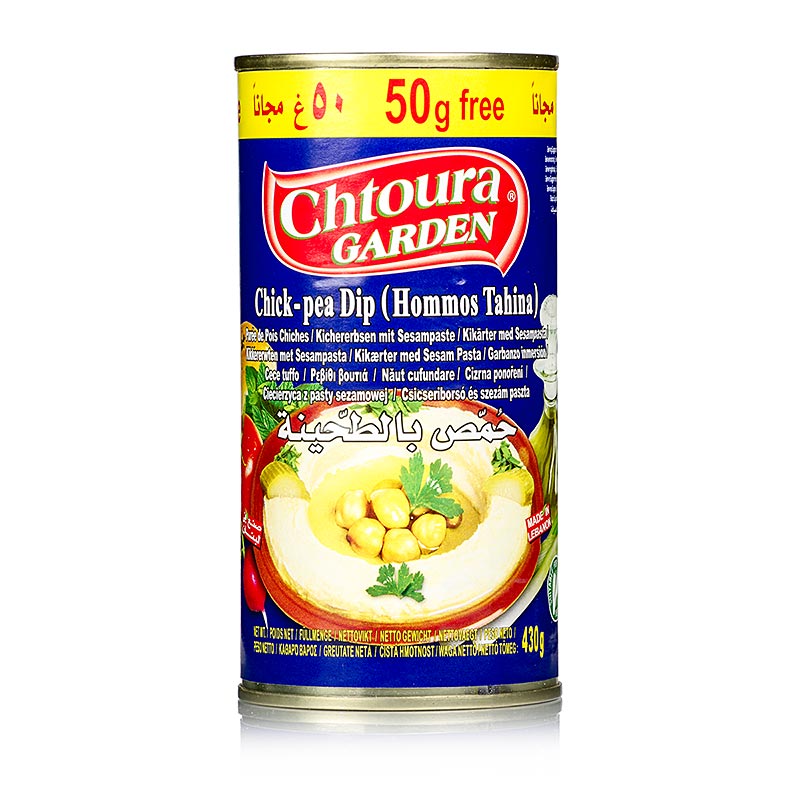 Hummus Tahini - Purea di ceci con semi di sesamo, Chotura, 380 g