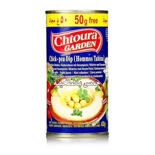 Hummus Tahini - Purée de pois chiches au sésame, Chotura, 380 g