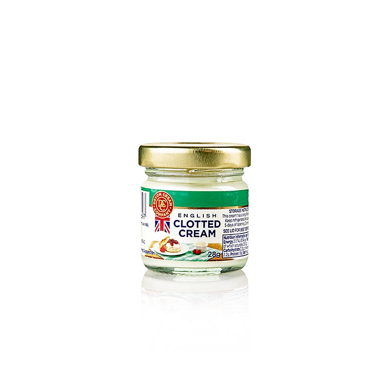 Crème épaisse anglaise, 56 % Lipides, 28 g