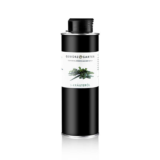 Olio alle 5 erbe aromatiche Gewürzgarten in olio di colza, 250 ml