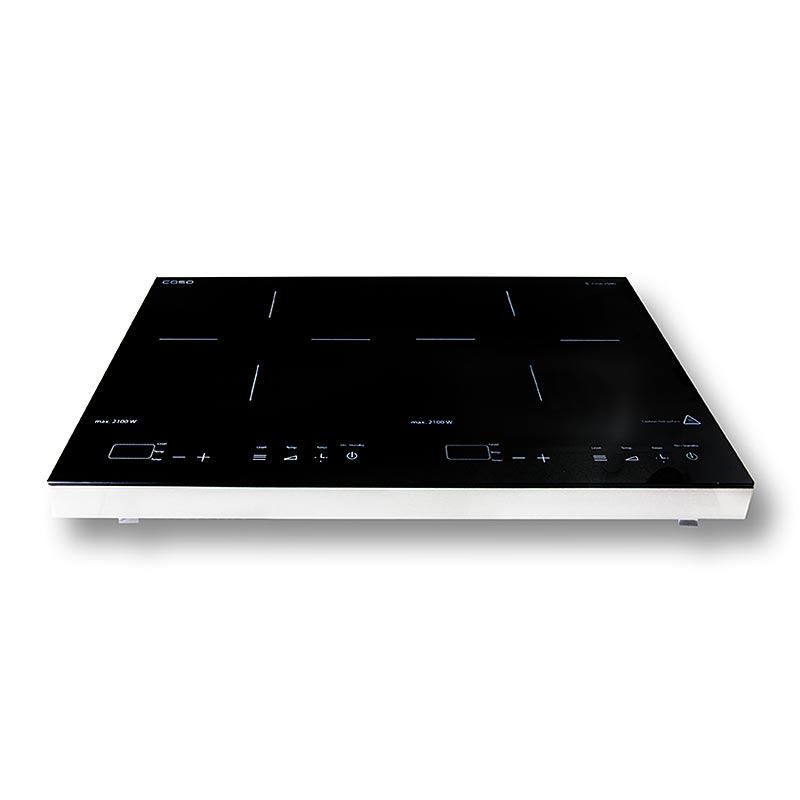 CASO - Plaque de cuisson à induction S-LINE 3 500 watts, 2 zones de cuisson, 1 pièce