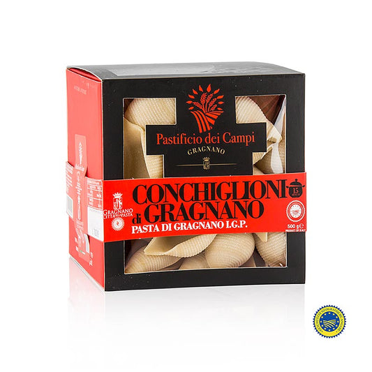 Pastificio dei Campi - No.57 Conchiglioni, grand coquillage, Pasta di Gragnano, IGP/AOP, 500 g