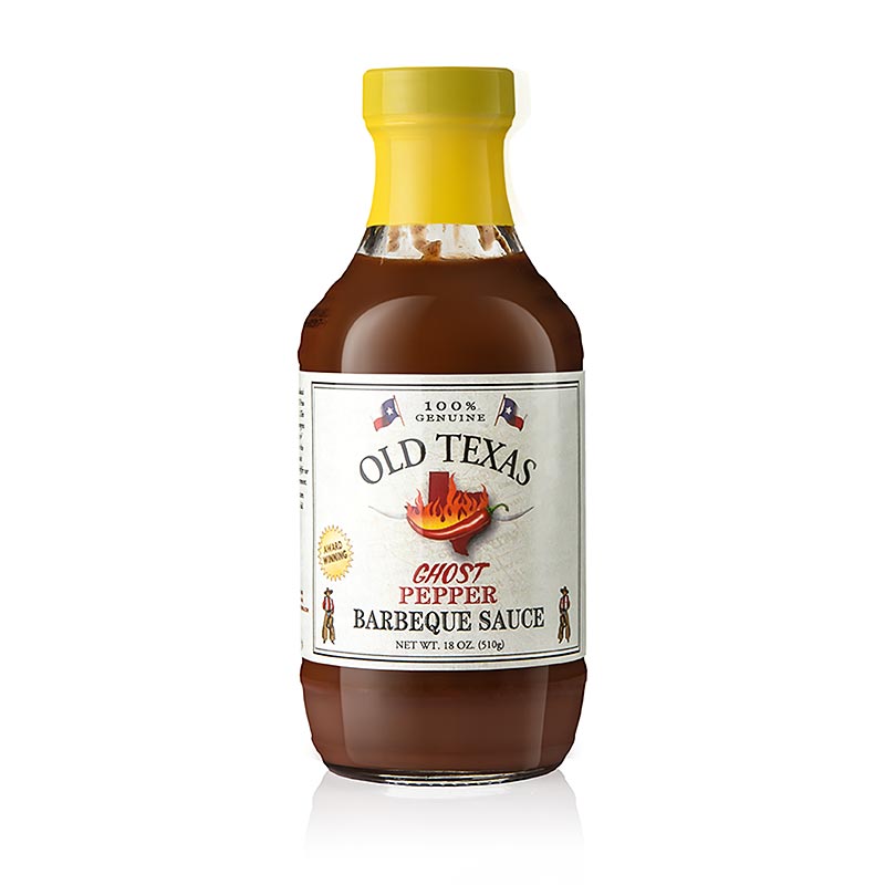 Old Texas - Salsa BBQ al pepe fantasma, 455 ml